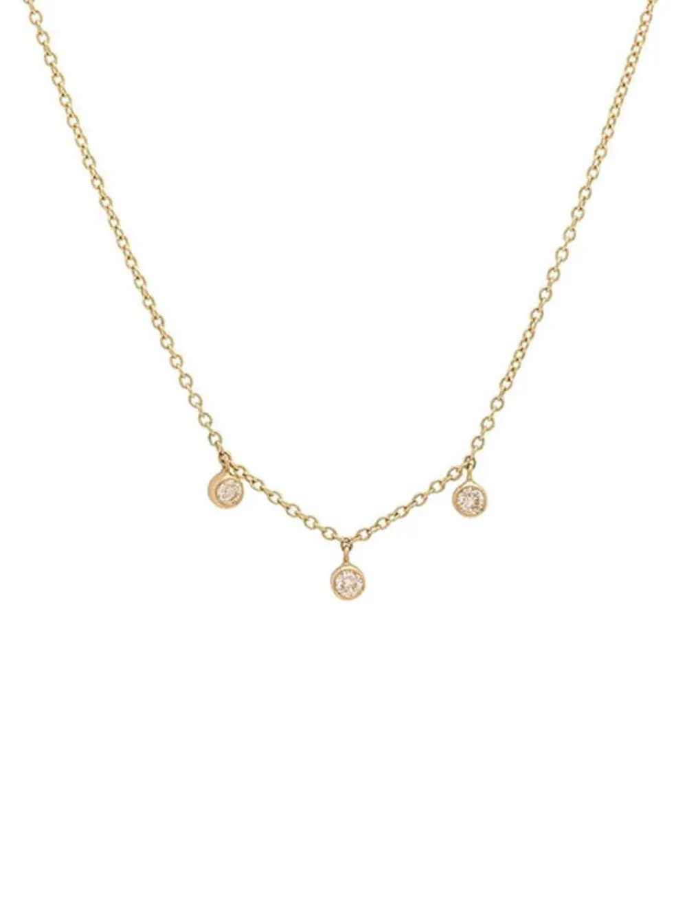 Jennifer Meyer 18k Yellow Gold Diamonds Necklace In Gold