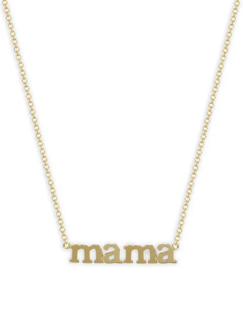 Jennifer Meyer 18k yellow gold Mama necklace
