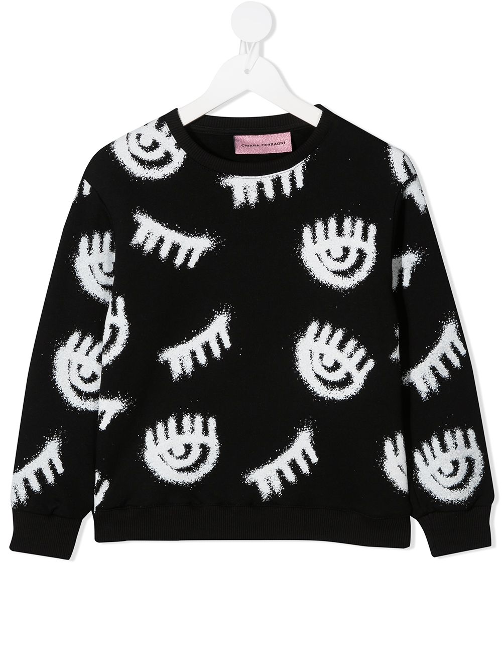 фото Chiara ferragni kids graphic-print cotton sweatshirt