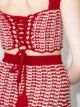 ESCVDO hæklet cropped Orillo top