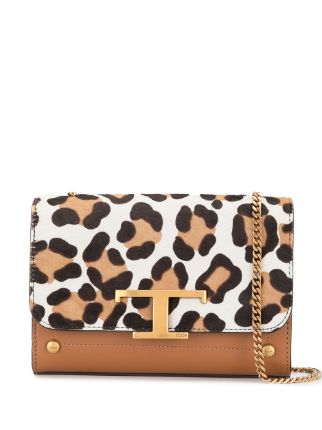 Buy Tod's Animal Print Genuine Leather Crossbody Bag, Brown Color Women