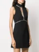 Blumarine sleeveless keyhole mini dress