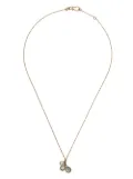 We by WHITEbIRD 18kt yellow gold triple sapphire pendant necklace