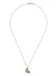 Image 1 of White Bird 18kt yellow gold triple sapphire pendant necklace
