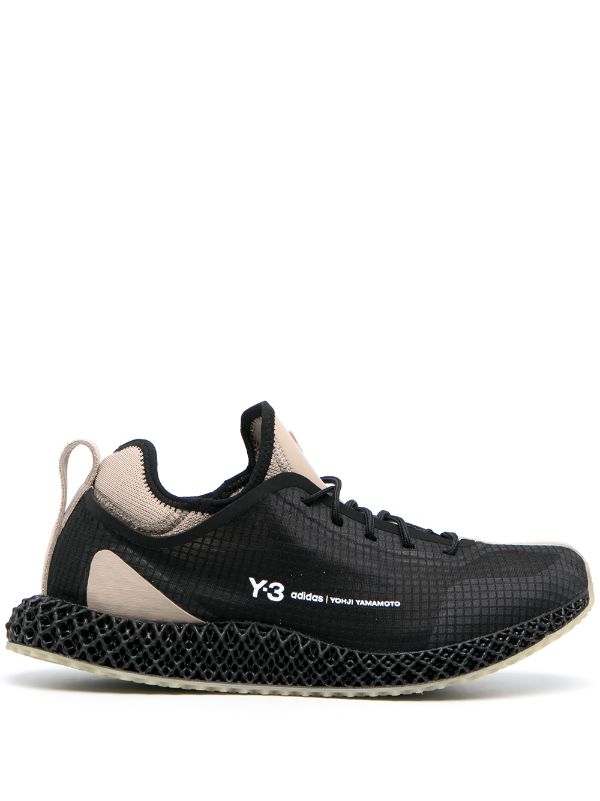 Shop black Y-3 Runner 4D IO sneakers 