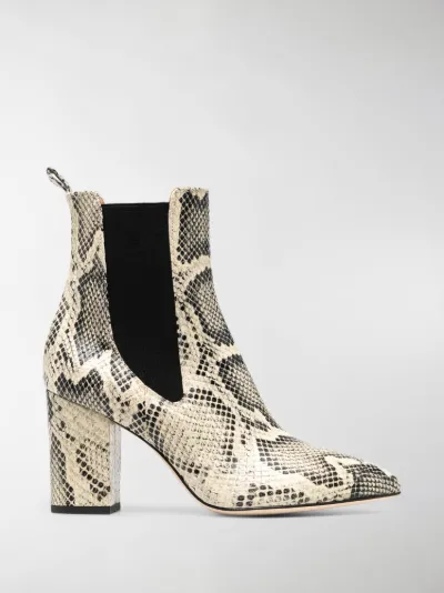 paris texas snake print ankle boot
