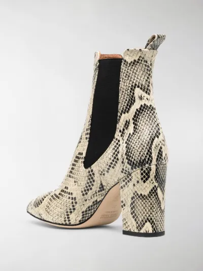 paris texas snake print ankle boot