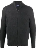 Drumohr zip-up wool cardigan - Grey