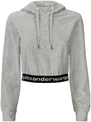 cropped designer hoodie