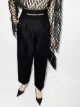 Image 2 of Alexander Wang logo waistband cropped wide-leg trousers
