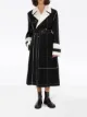 Image 2 of JW Anderson contrast stitching belted trench coat
