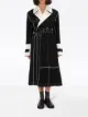 JW Anderson contrast stitching belted trench coat
