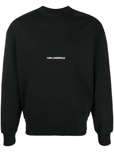 Karl Lagerfeld logo-print crew neck sweatshirt