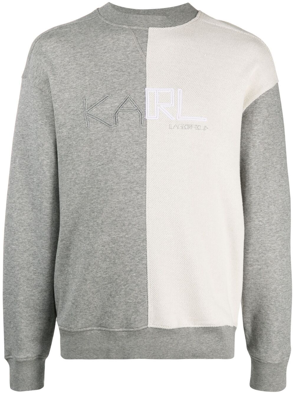 

Karl Lagerfeld two-tone panel sweatshirt - Grey