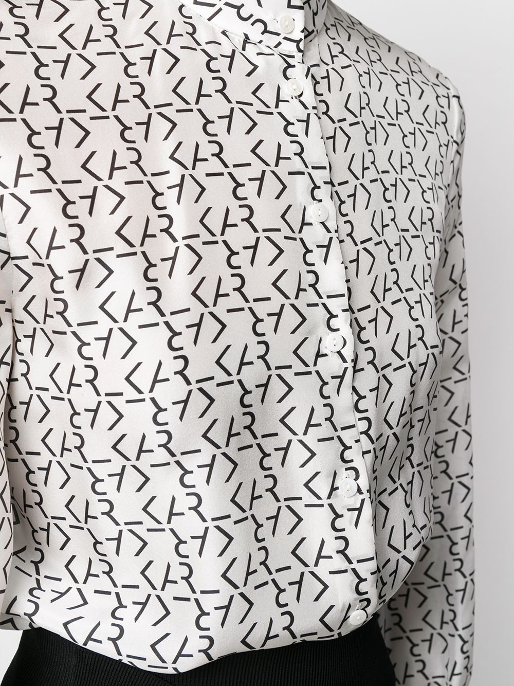 Shop Karl Lagerfeld monogram print shirt with Express Delivery - FARFETCH