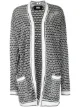 Image 1 of Karl Lagerfeld geometric-pattern open-front cardigan