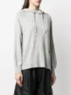 Karl Lagerfeld embroidered logo knitted hoodie