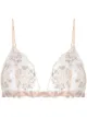 Image 1 of La Perla floral-embroidered sheer-panel bra