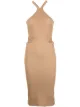 Image 1 of Dion Lee Lustrate Fork ribbed-knit dress