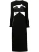 Image 1 of Dion Lee Cady Macrame long-sleeved dress