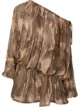Image 1 of Dion Lee off-shoulder camouflage mini dress