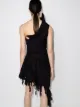 Alexander Wang one-shoulder asymmetric fitted dress