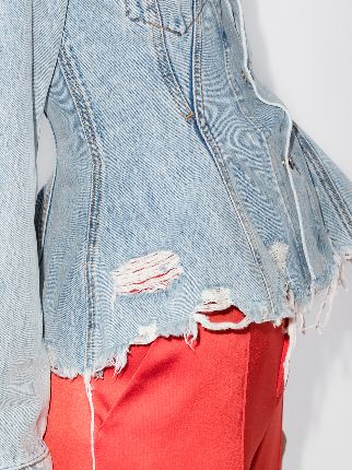 distressed denim jacket展示图