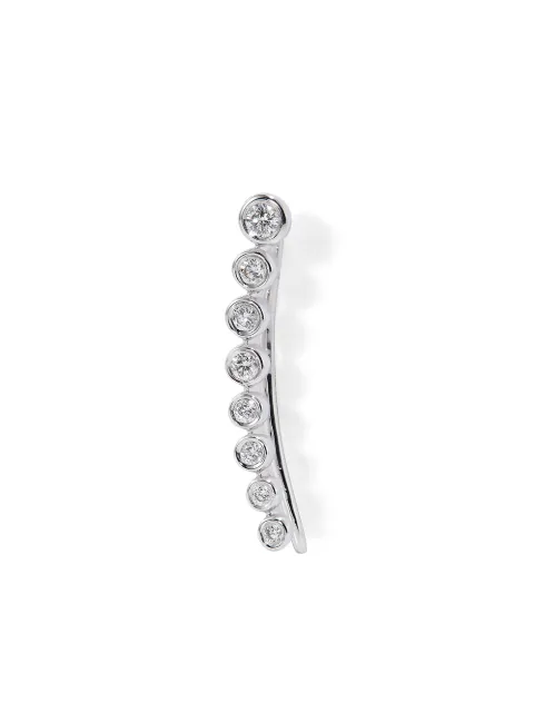 Roxanne First 14K white gold Crawler diamond ear cuff