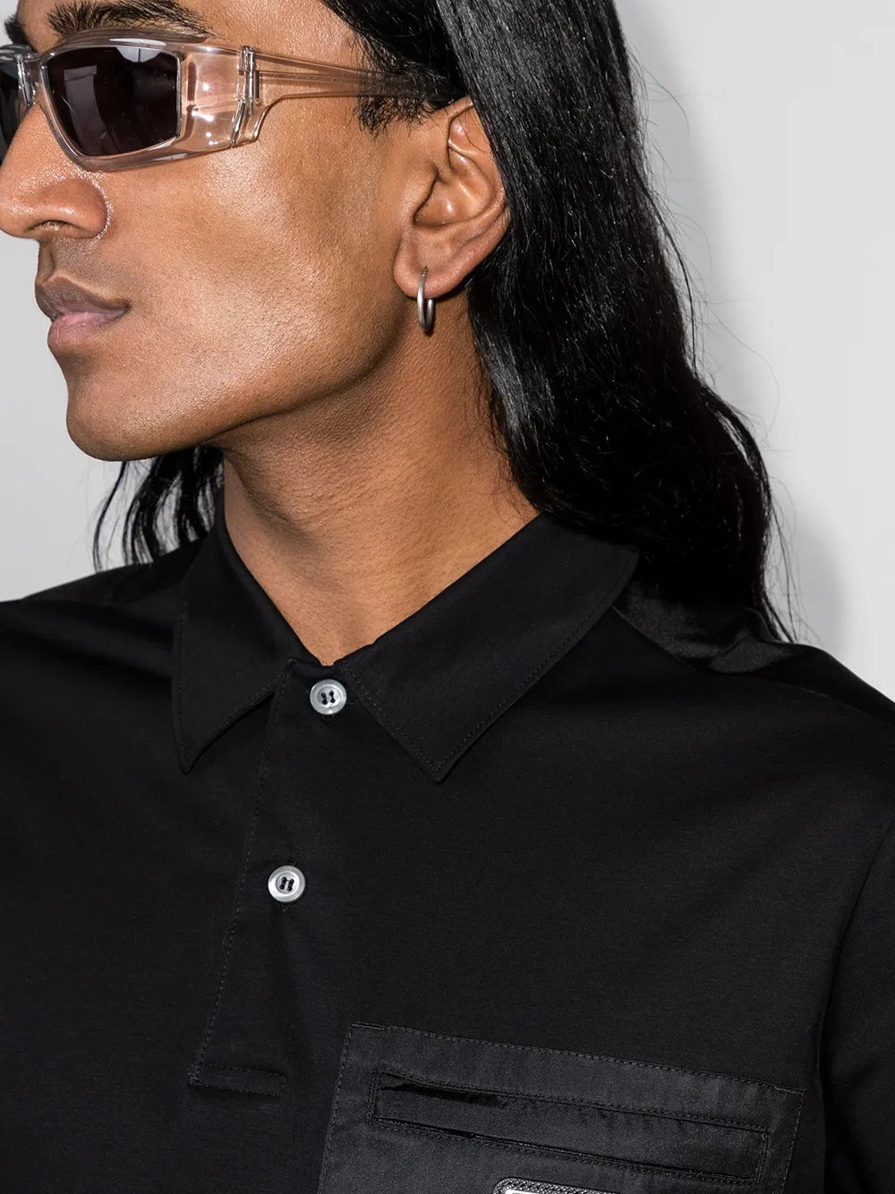 фото Rick owens солнцезащитные очки silver в квадратной оправе