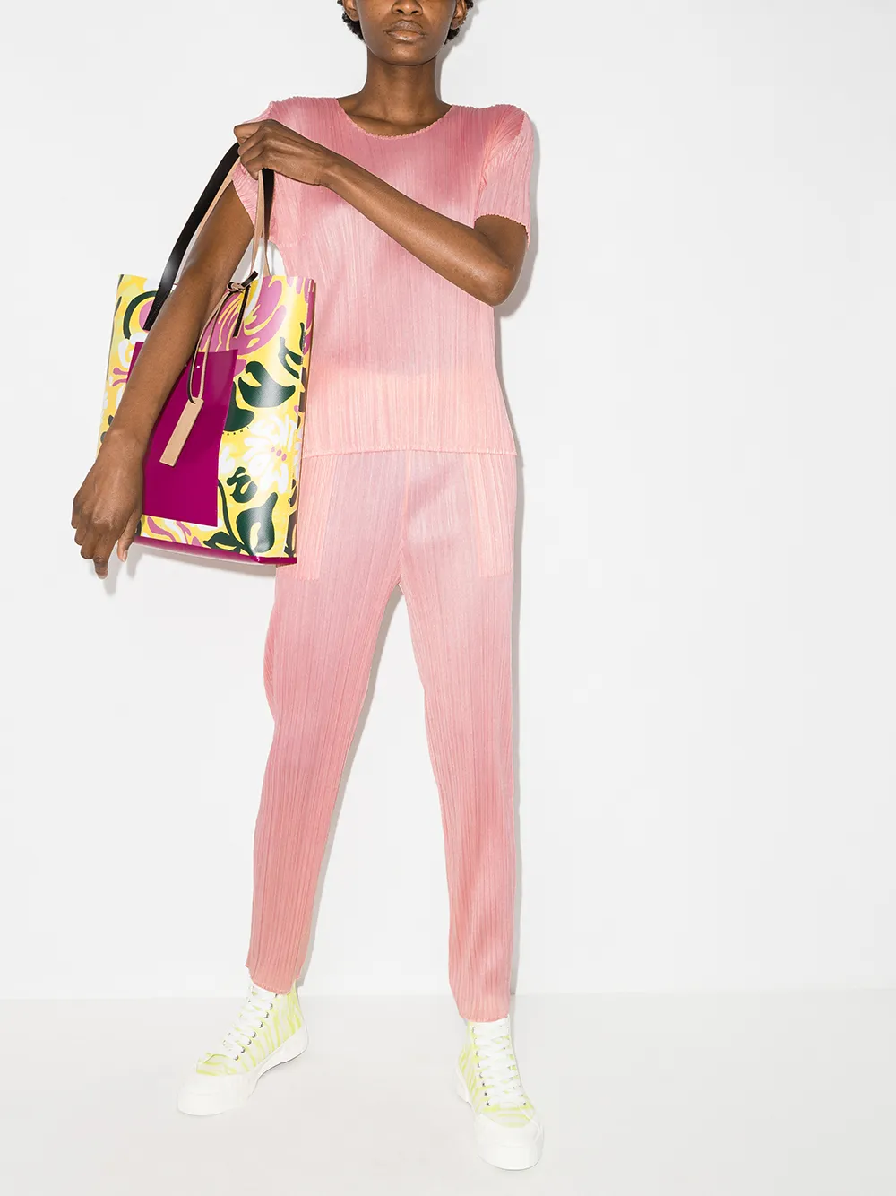 фото Pleats please issey miyake плиссированные брюки кроя слим