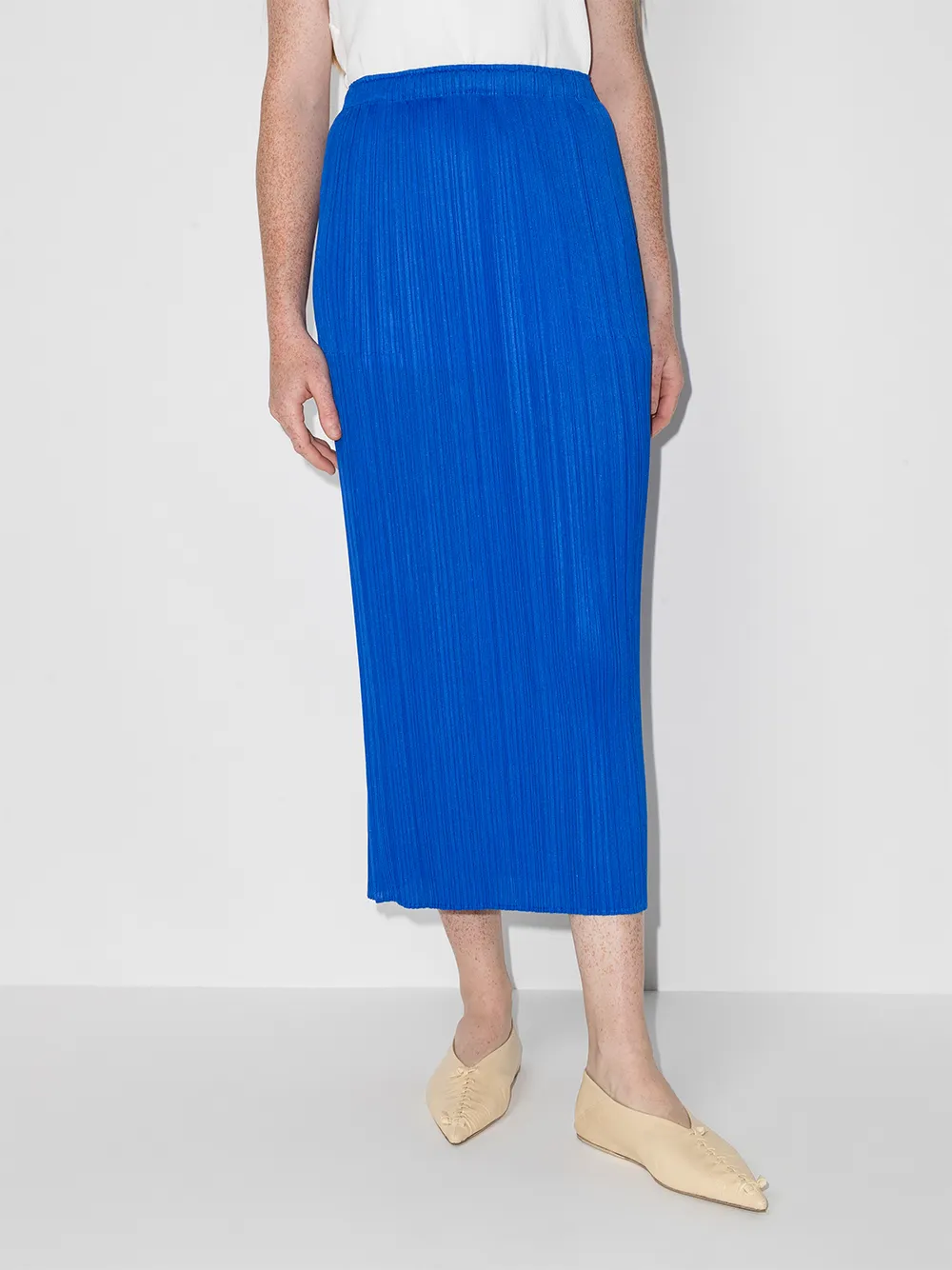 фото Pleats please issey miyake плиссированная юбка миди