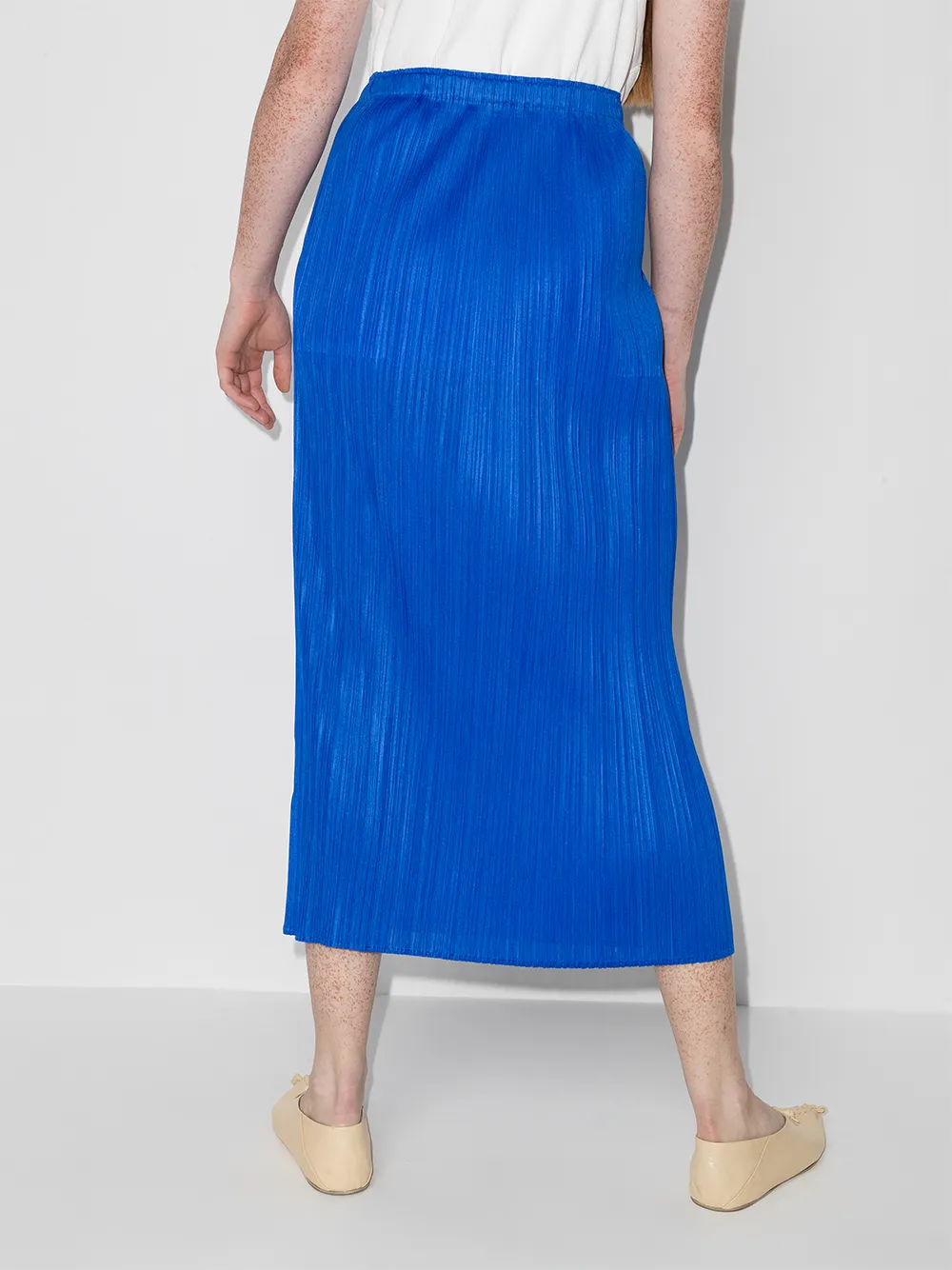 фото Pleats please issey miyake плиссированная юбка миди