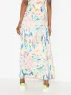 Pleats Please Issey Miyake falda larga con estampado abstracto