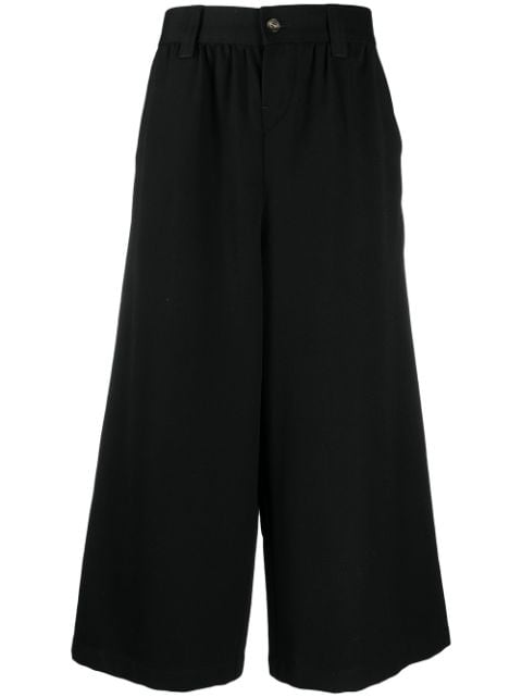 Comme Des Garçons Pre-Owned 2000s cropped wide-leg trousers