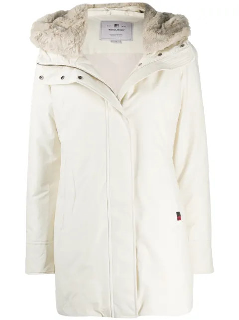 Woolrich zip-up hooded coat