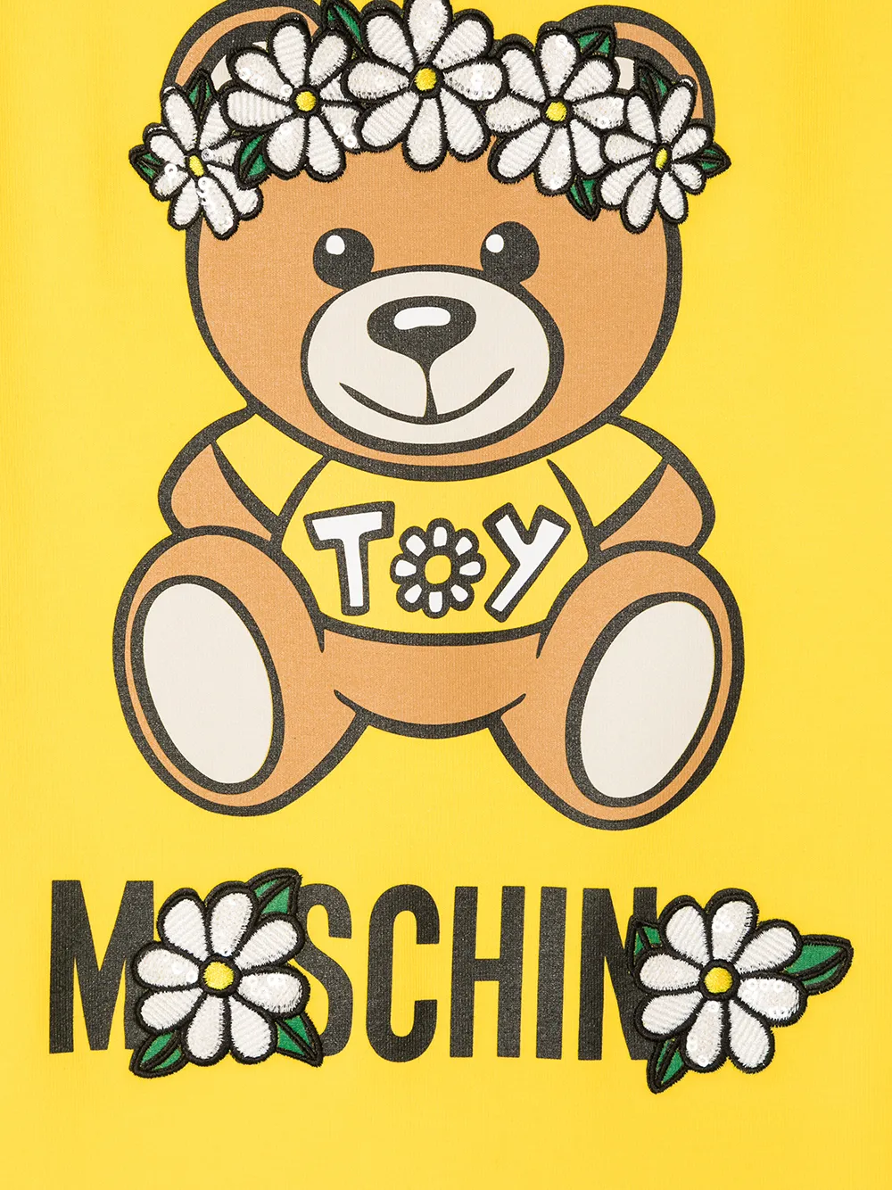 фото Moschino kids платье-футболка с принтом teddy bear