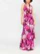 Image 2 of La Doublej Crystal halterneck maxi dress