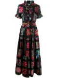 La DoubleJ Long And Sassy tiered silk dress - Black