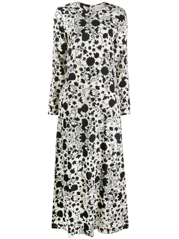 long sleeve maxi dress floral print