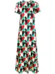 Image 1 of La Doublej Farfalle Rosso-print silk mini dress