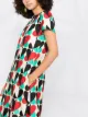 La Doublej Farfalle Rosso-print silk mini dress