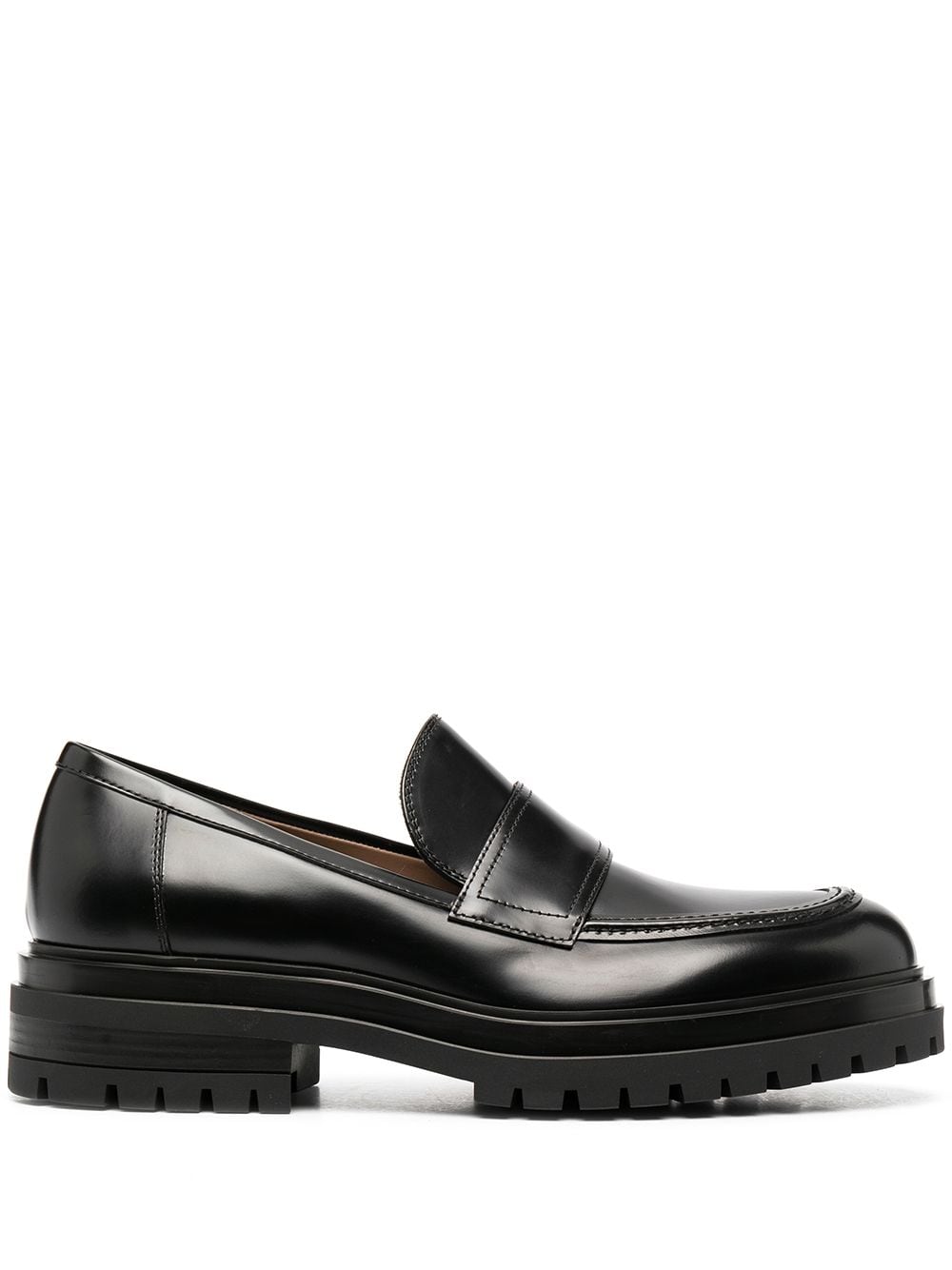 Gianvito Rossi Paulo Chunky-sole Loafers In Black