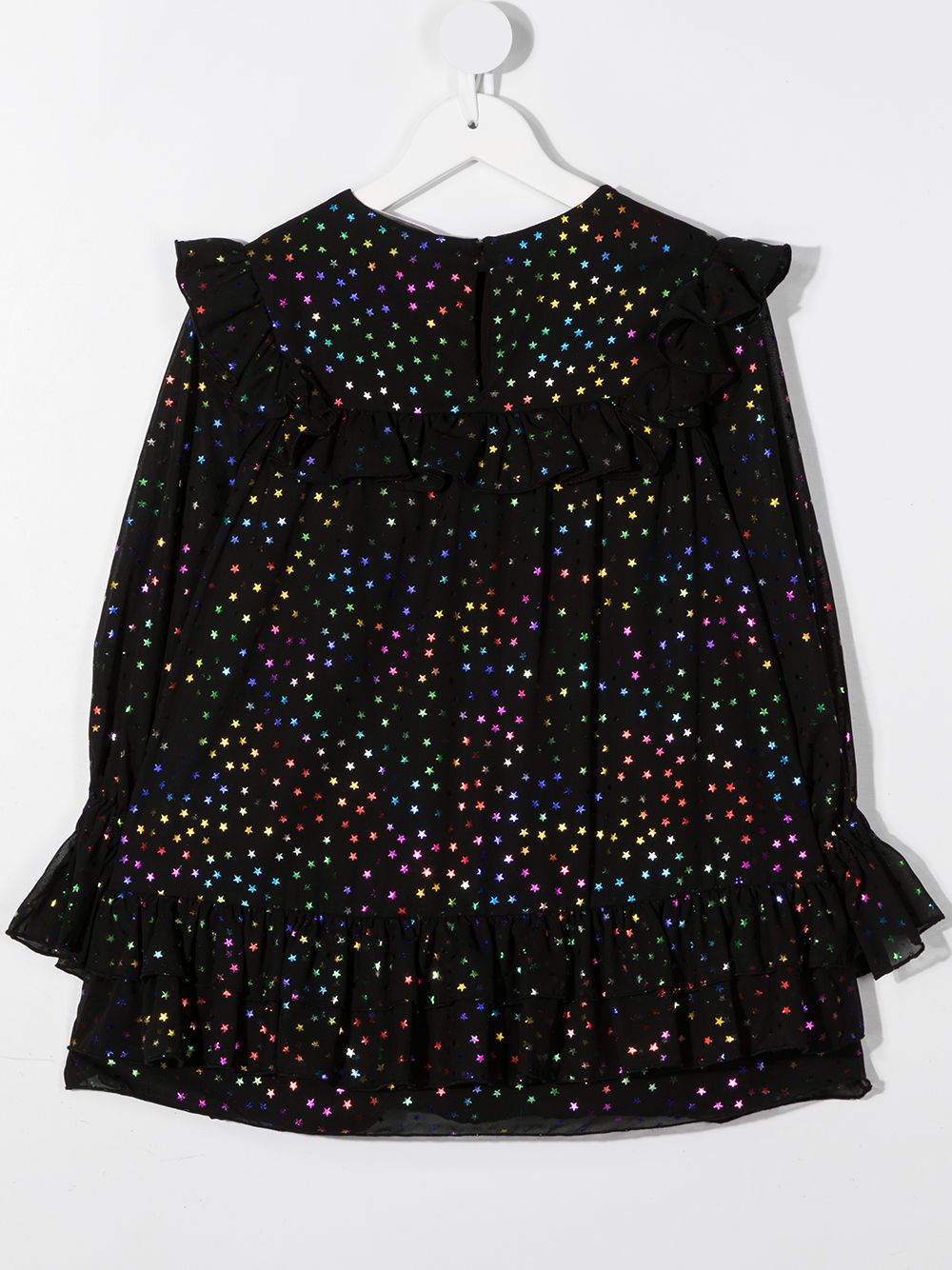 фото Alberta ferretti kids gem-embellished long-sleeved dress