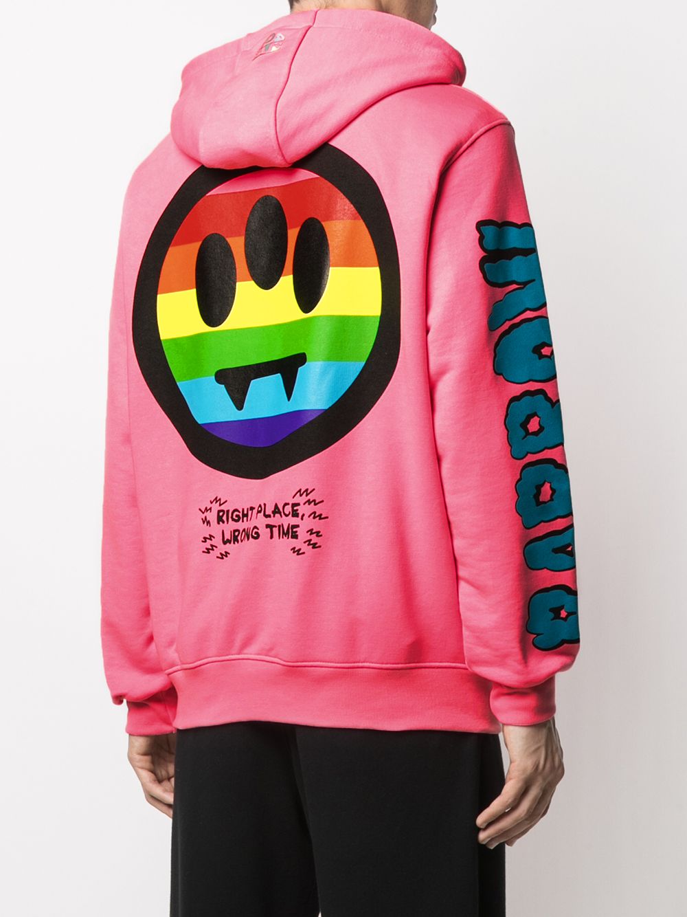 BARROW Hoodie met logoprint Roze