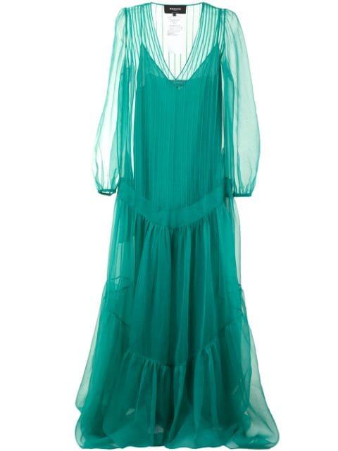 Rochas Radio sheer silk gown