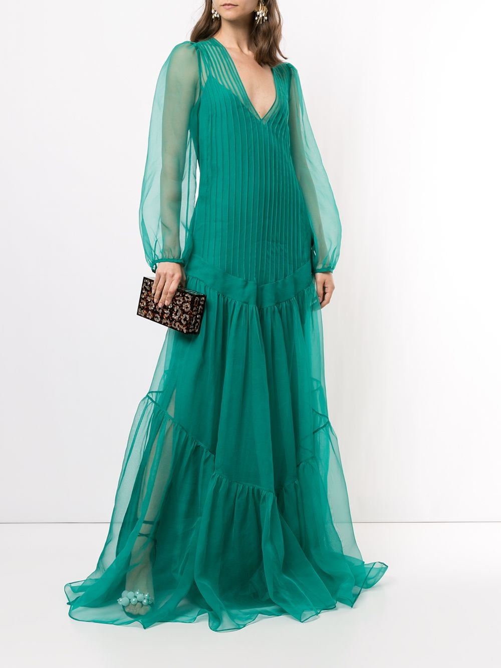 Image 2 of Rochas Radio sheer silk gown
