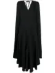 Image 1 of Victoria Beckham draped detailing flared dress