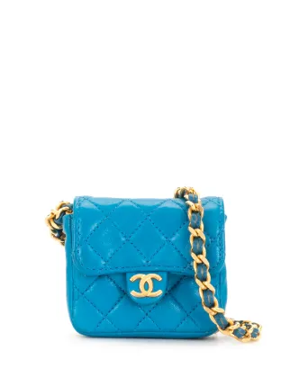 Shop blue Chanel Pre-Owned 1990s mini diamond quilted crossbody bag with  Express Delivery - Farfetch