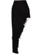 Image 1 of Alexander Wang distressed-effect asymmetric denim skirt
