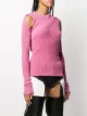 Rick Owens ribbed-knit cut-out jumper